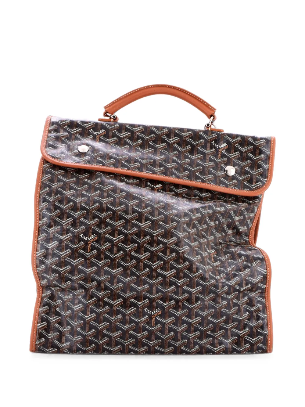 Goyard Pre-Owned Beschichteter Saint Leger Aktentasche aus Canvas - Braun