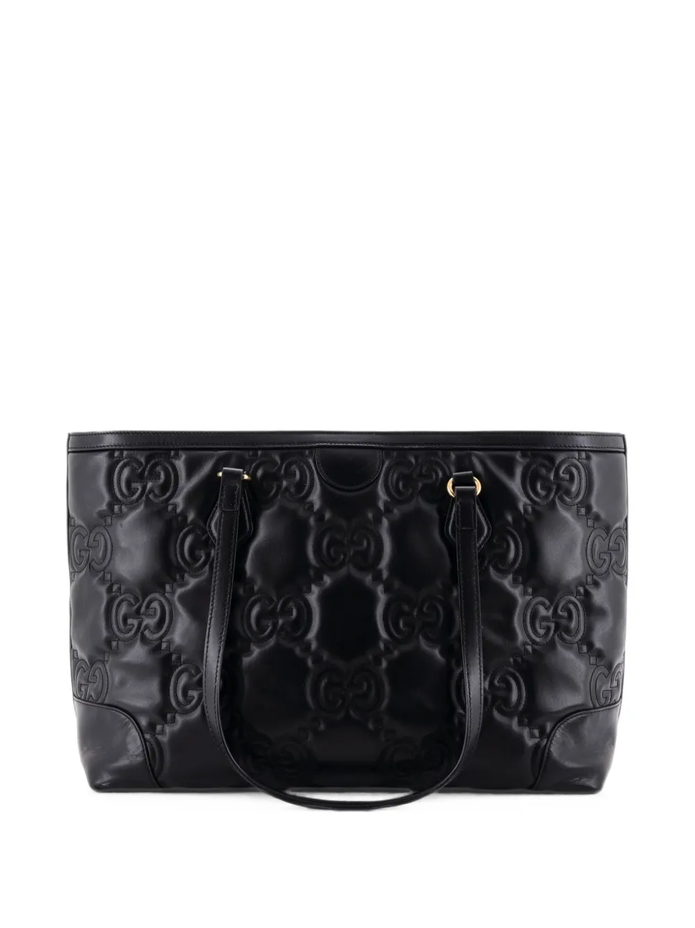 Gucci Pre-Owned Ophidia Open GG Matelasse Leather Medium tote bag - Black