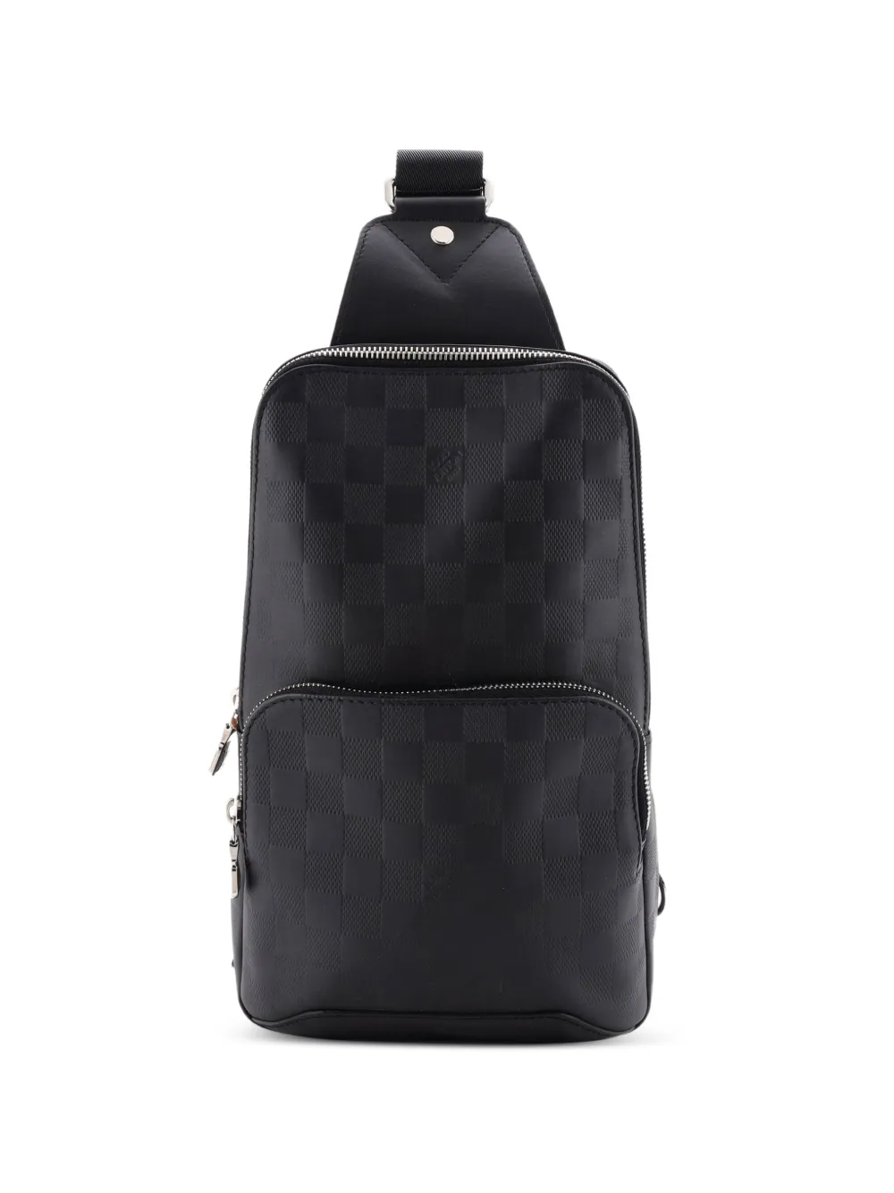Louis Vuitton Pre-Owned Avenue Sling Bag Damier Infini Leather shoulder bag - Nero