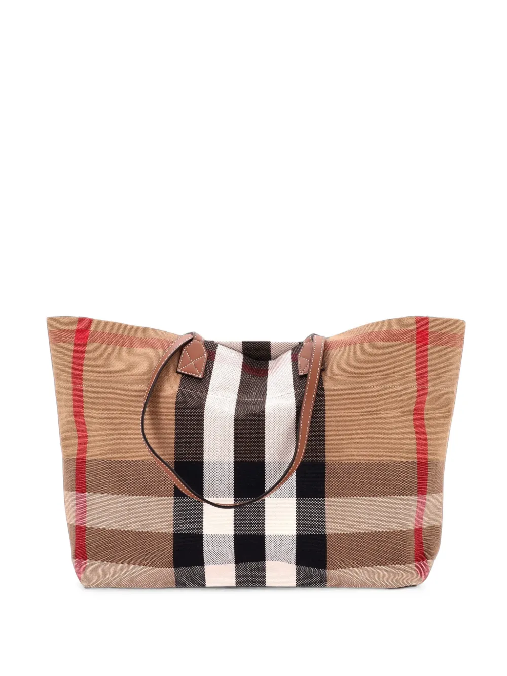 Burberry Pre-Owned Soft House Check Canvas Medium tote bag - Marrone