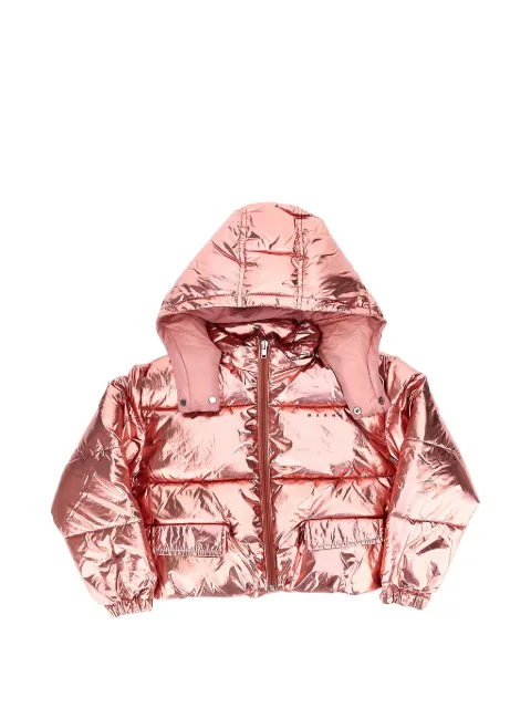 Marni Kids metallic-effect padded jacket