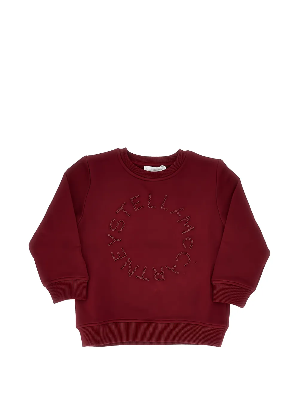Stella McCartney Kids logo-embroidered sweater - Rosso