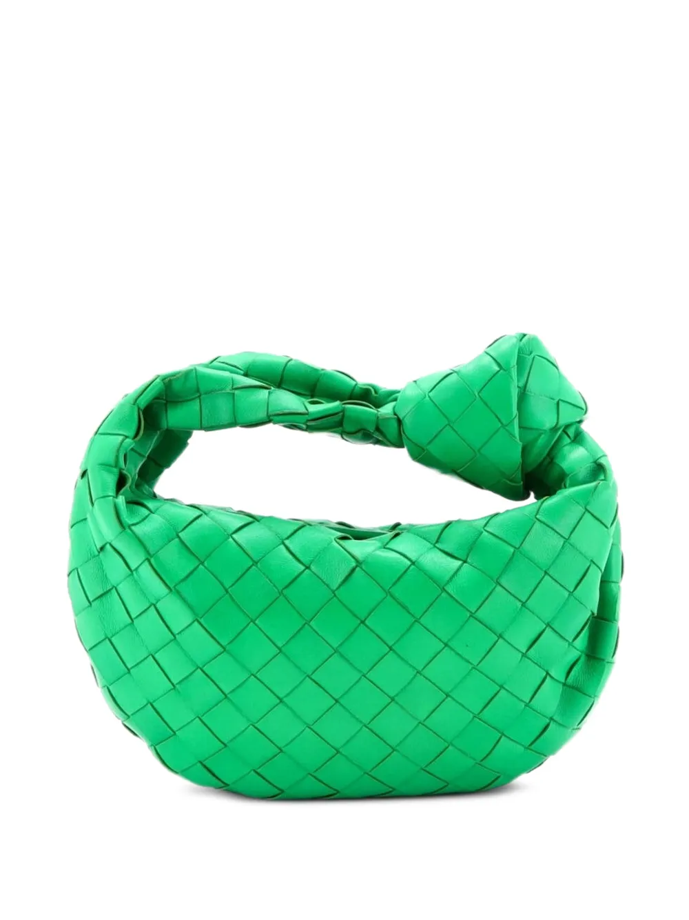 Bottega Veneta Pre-Owned Mini BV Jodie Intrecciato Tasche aus Nappaleder - Grün