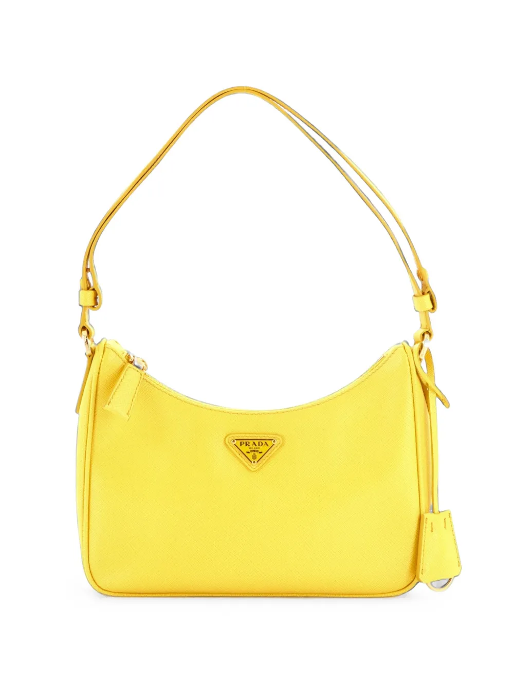 Prada Pre-Owned Re-Edition Hobo Saffiano Leather Mini shoulder bag - Giallo