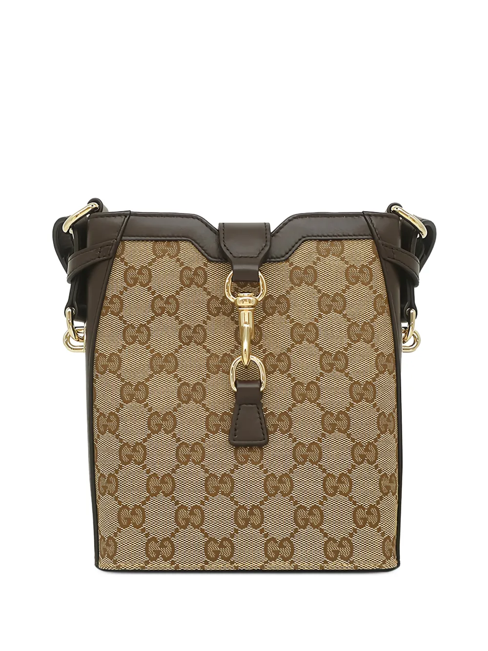 Gucci Pre-Owned 2016-2026 Mini GG Canvas Web bucket bag - Toni neutri