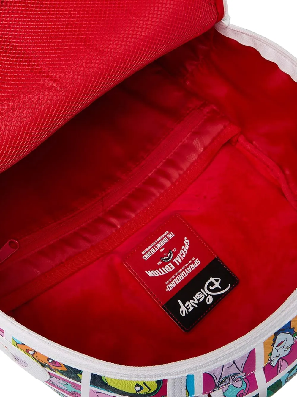 Sprayground x Disney Villains Shark Mouth rugzak Wit