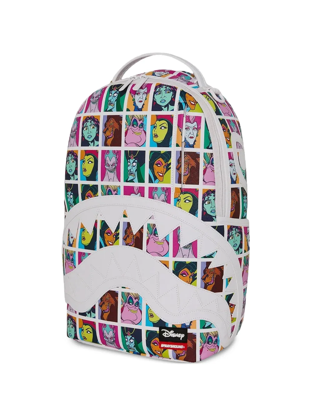 Sprayground x Disney Villains Shark Mouth rugzak Wit