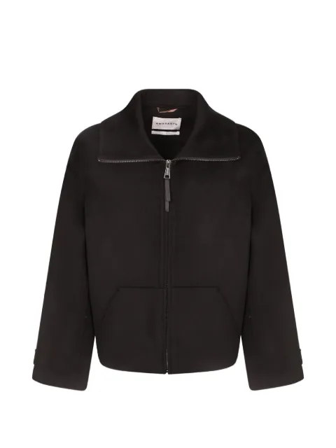 AMARANTO  zip-up button-cuff jacket