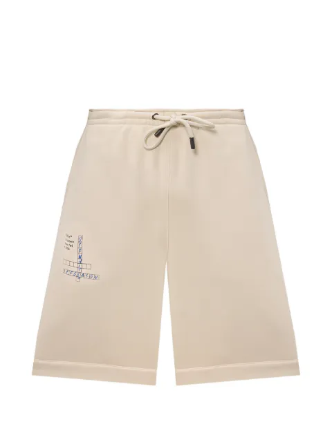 Off-White logo-print drawstring shorts