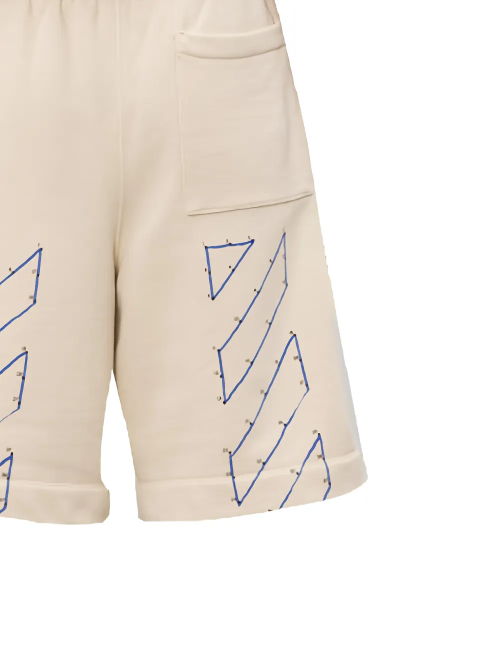 Off-White Shorts met logoprint Beige