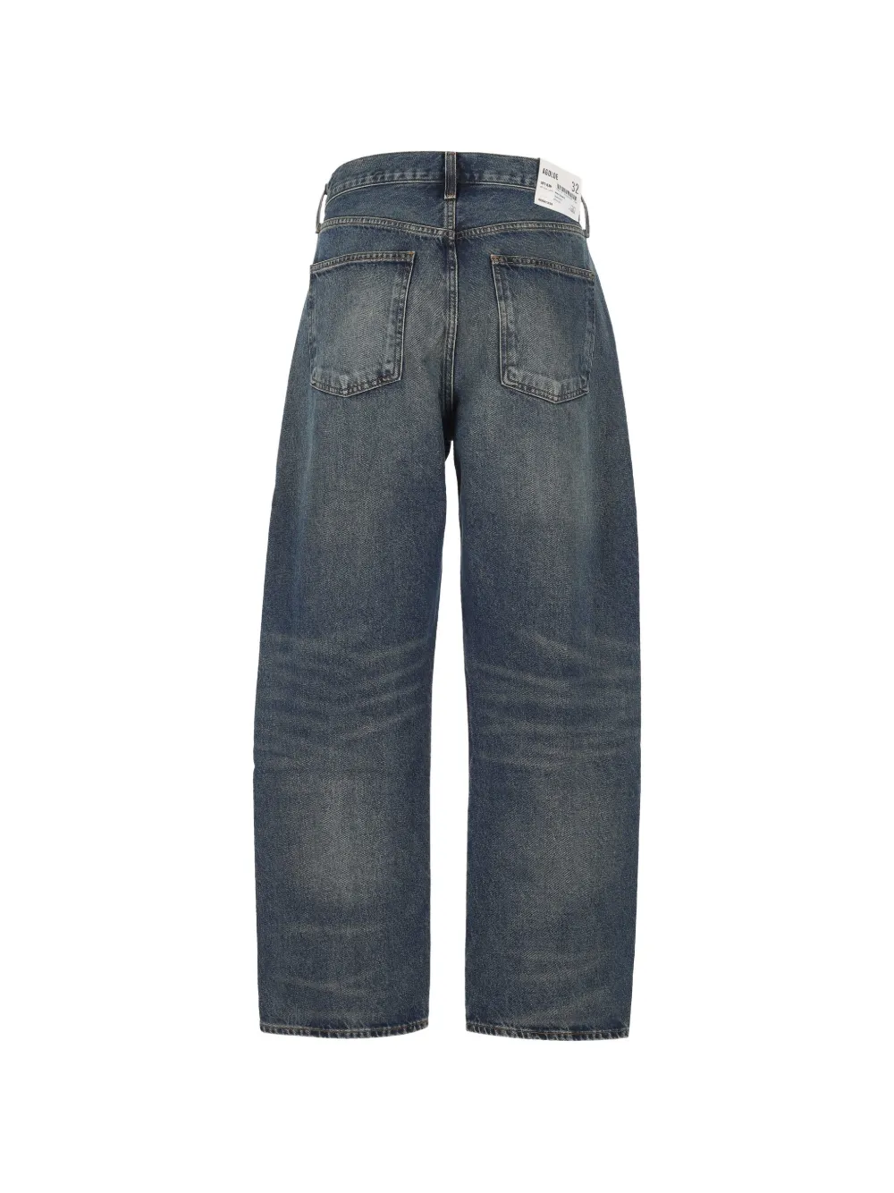 AGOLDE Straight jeans met vervaagd effect Blauw