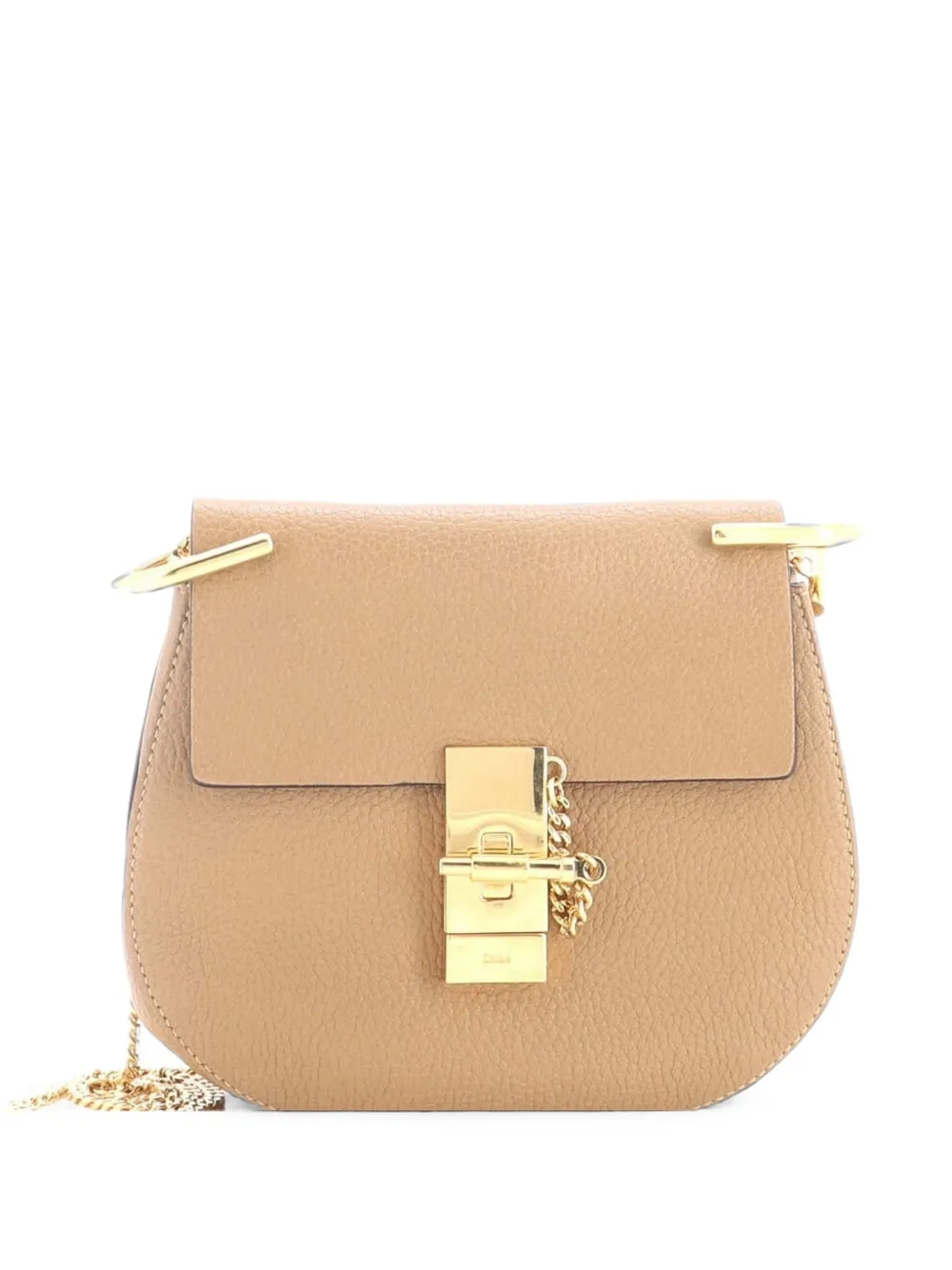 Chloé Pre-Owned Drew Leather Mini crossbody bag - Marrone