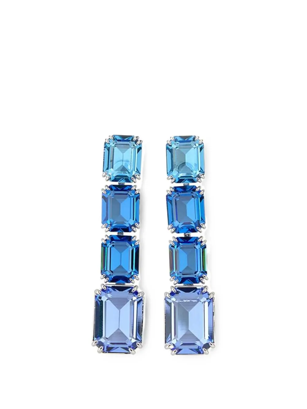 Swarovski Millenia crystal-embellished drop earrings - Argento