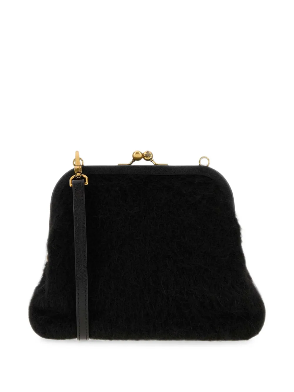 Vivienne Westwood Orb plaque brushed tote bag Zwart