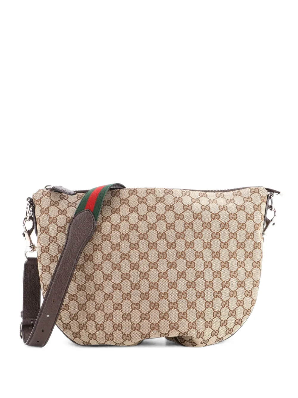 Gucci Pre-Owned B Messenger Bag GG Canvas Medium crossbody bag - Marrone