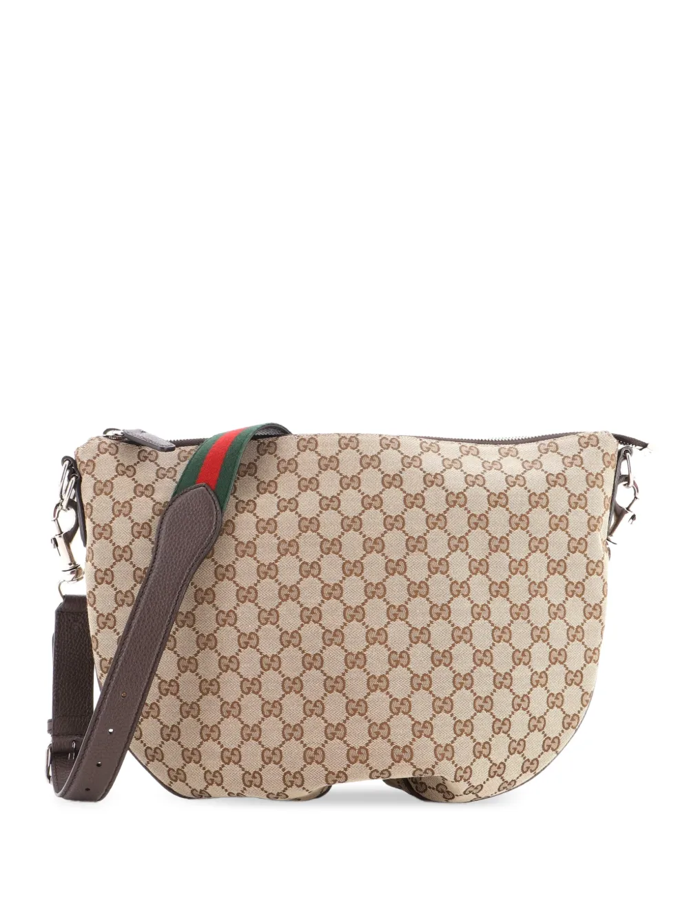 Gucci Pre-Owned B Messenger Bag GG Canvas Medium crossbody bag - Marrone