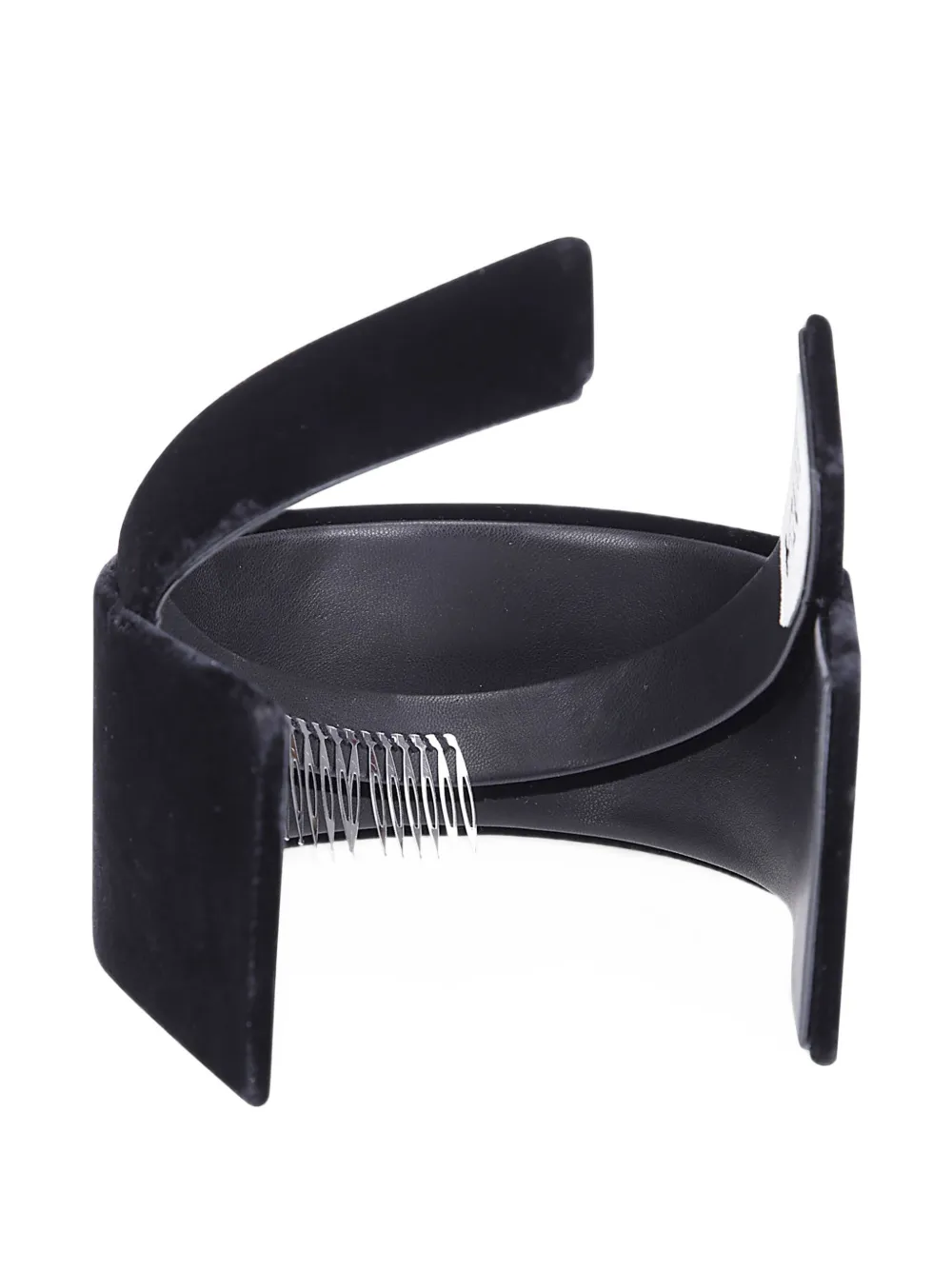 Comme Des Garçons x Hizume fluwelen haarband Zwart