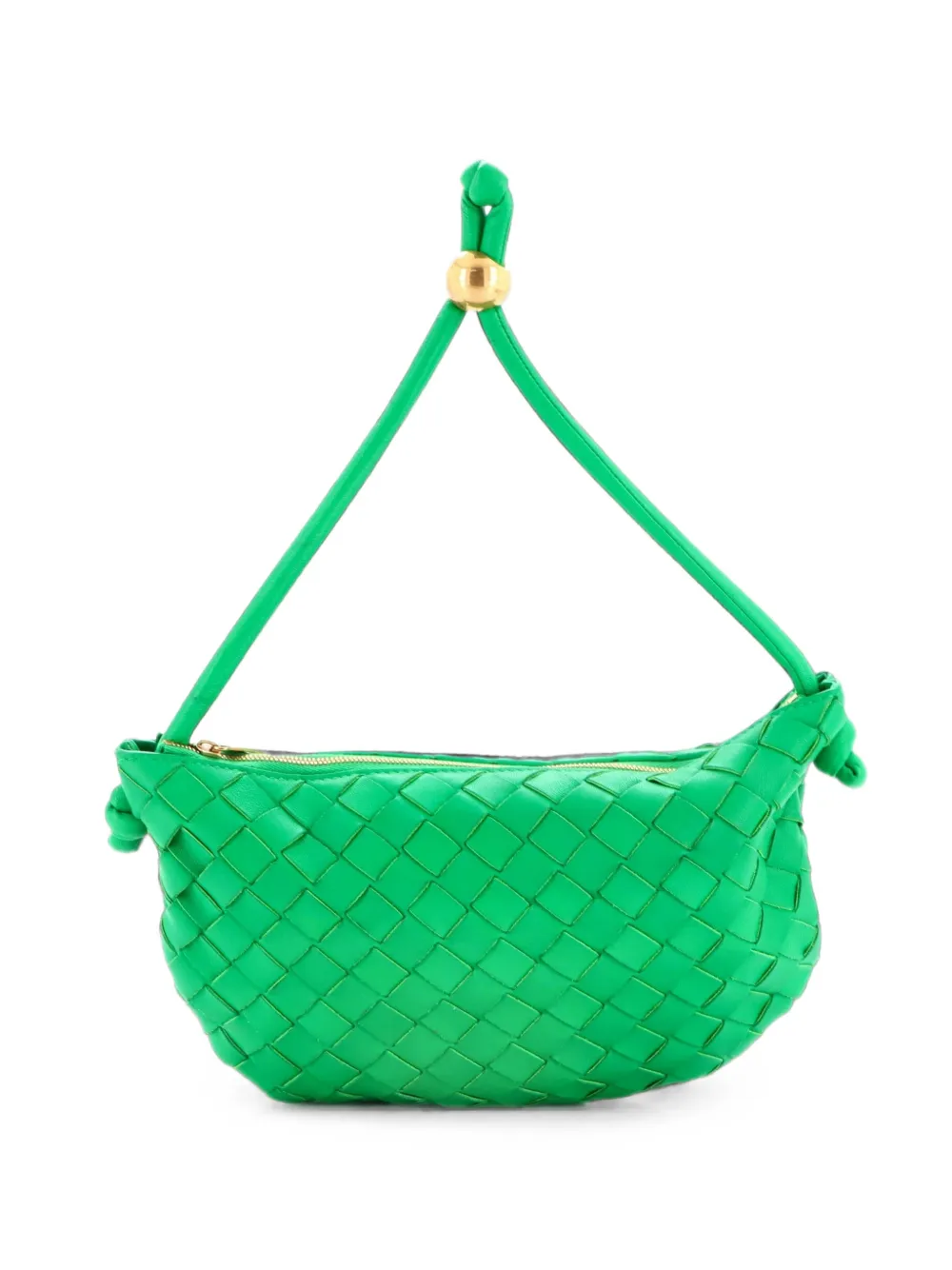 Bottega Veneta Pre-Owned Turn Pouch Intrecciato Nappa Small clutch bag - Verde