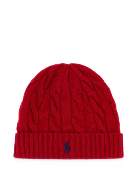 Polo Ralph Lauren cable-knit beanie hat