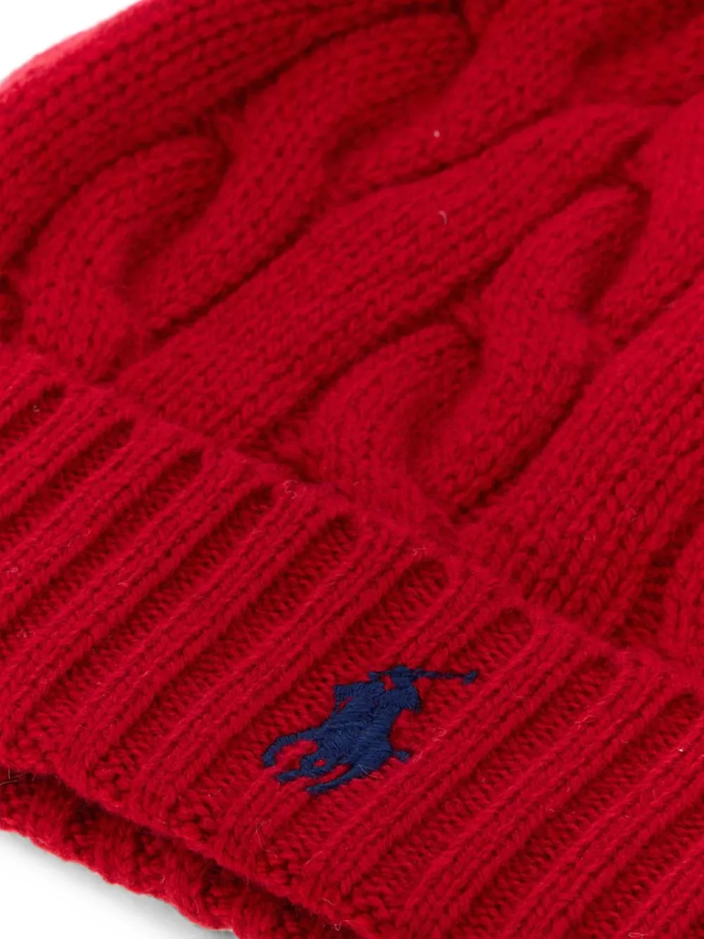 Polo Ralph Lauren Kabelgebreide muts Rood