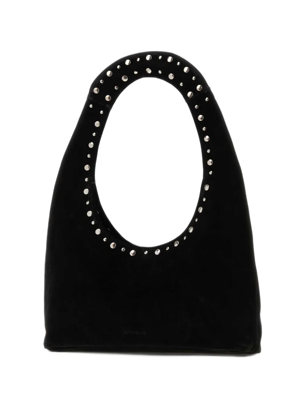Gimaguas Franca stud-embellished suede shoulder bag - Black
