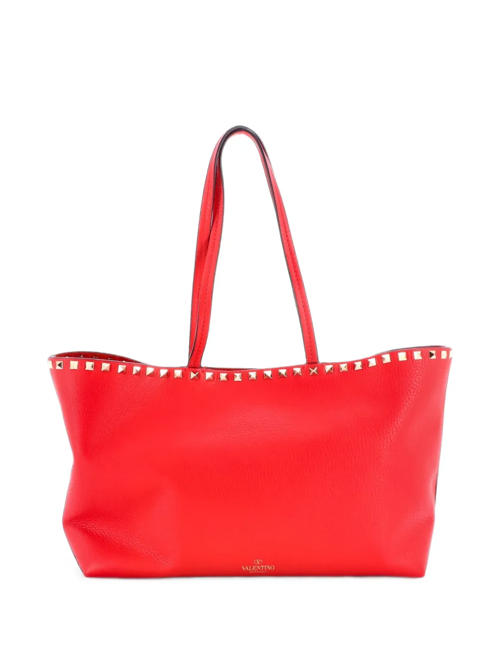 Valentino Garavani Pre-Owned Rockstud Shopper Leather Medium tote bag - Rosso