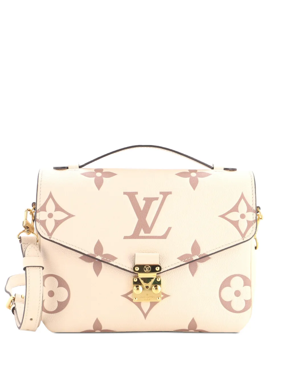 Louis Vuitton Pre-Owned Pochette Metis Monogram Empreinte Giant Umhängetasche - Nude