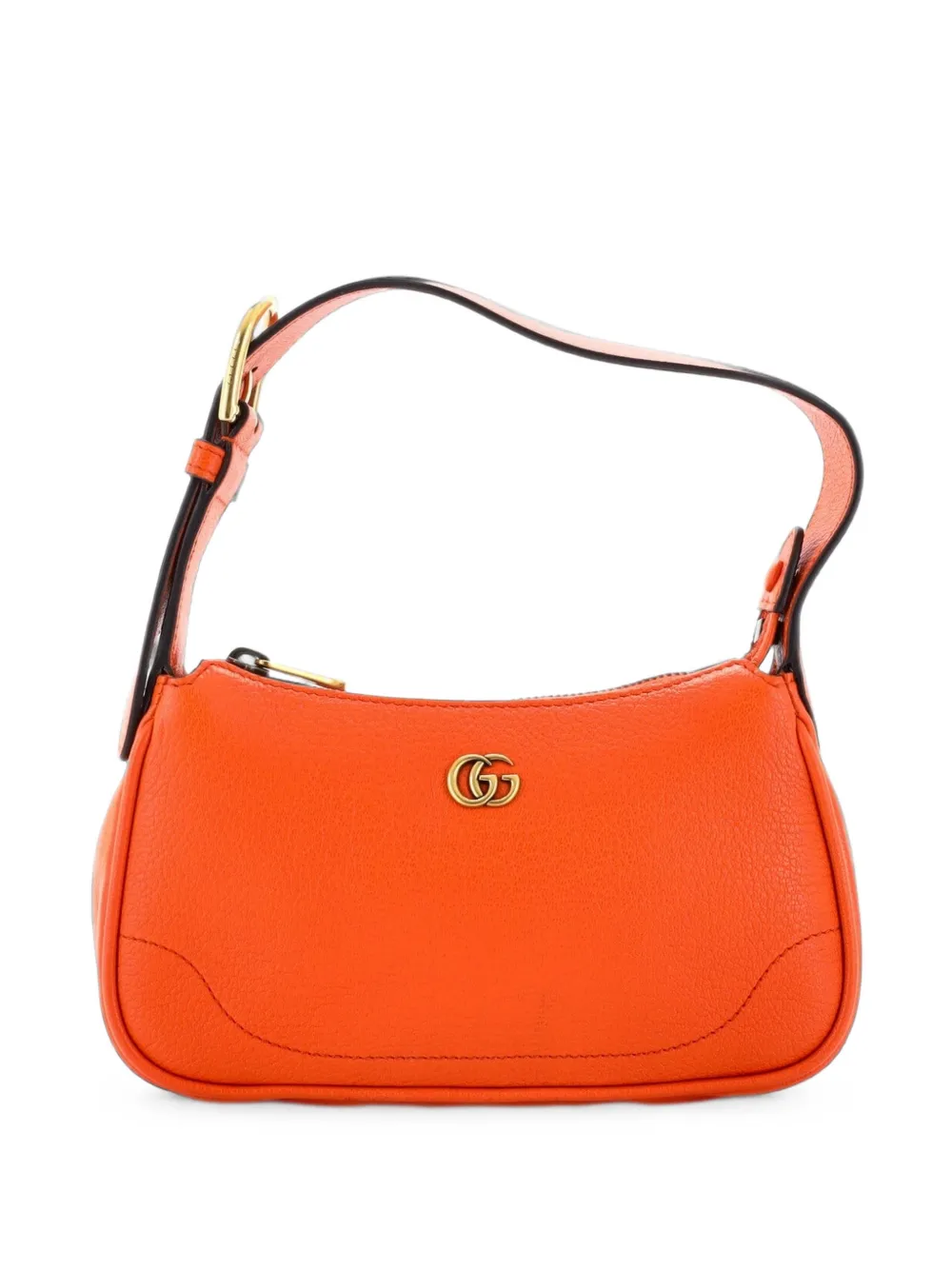 Gucci Pre-Owned Aphrodite Leather Mini shoulder bag - Arancione