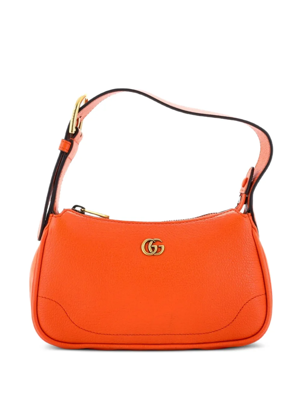 Gucci Pre-Owned Aphrodite Leather Mini shoulder bag - Arancione