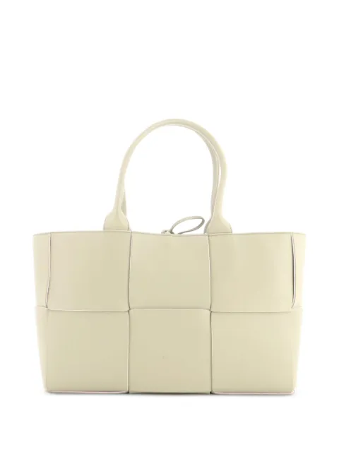 Bottega Veneta Pre-Owned Arco Maxi Intrecciato 皮质小号手提包