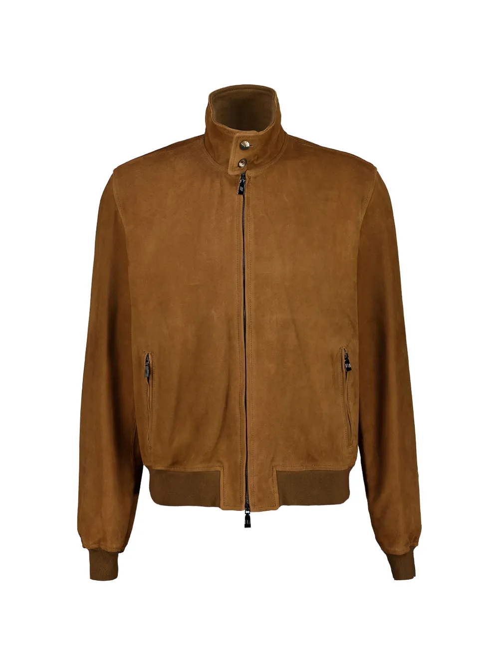 Frescobol Carioca Canela suede bomber jacket