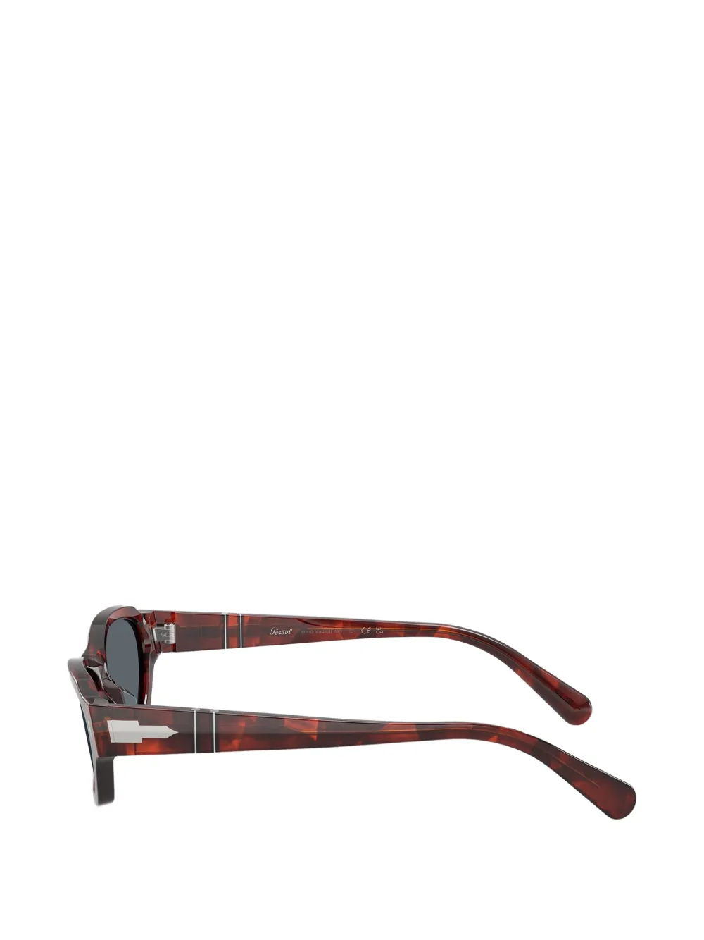 Persol Zonnebril met rechthoekig montuur Rood