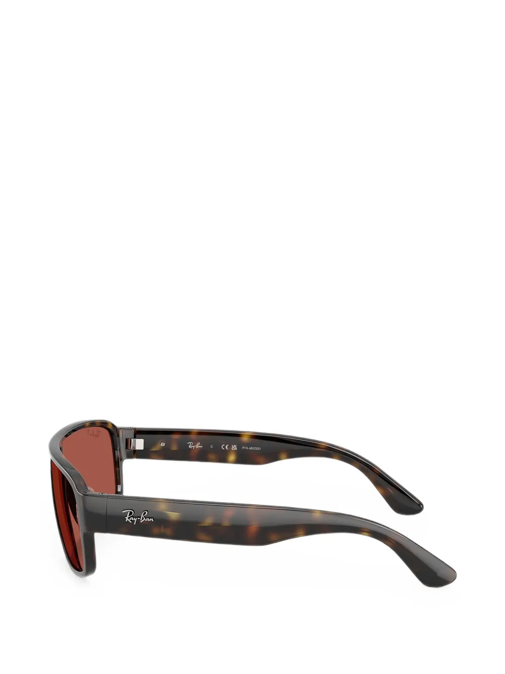 Ray-Ban RB2233 zonnebril met schildpad-effect en rechthoekig montuur Bruin