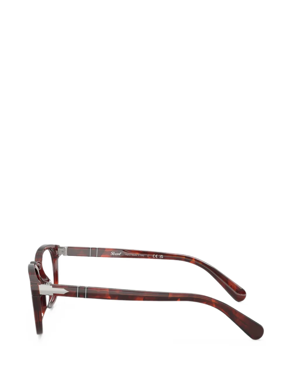 Persol Gianni bril met rond montuur Rood