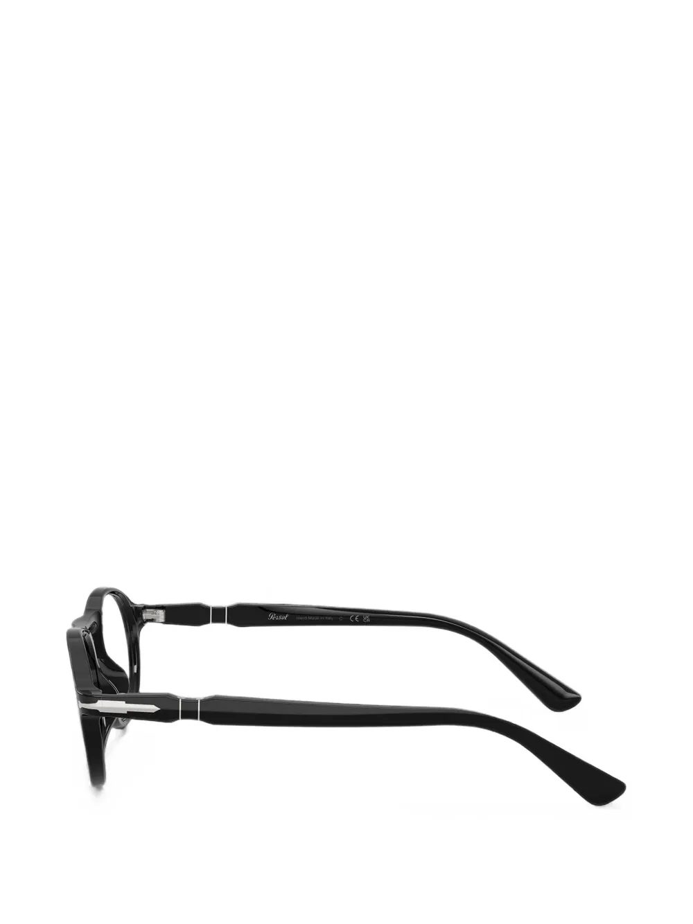 Persol Alba bril met rond montuur Zwart