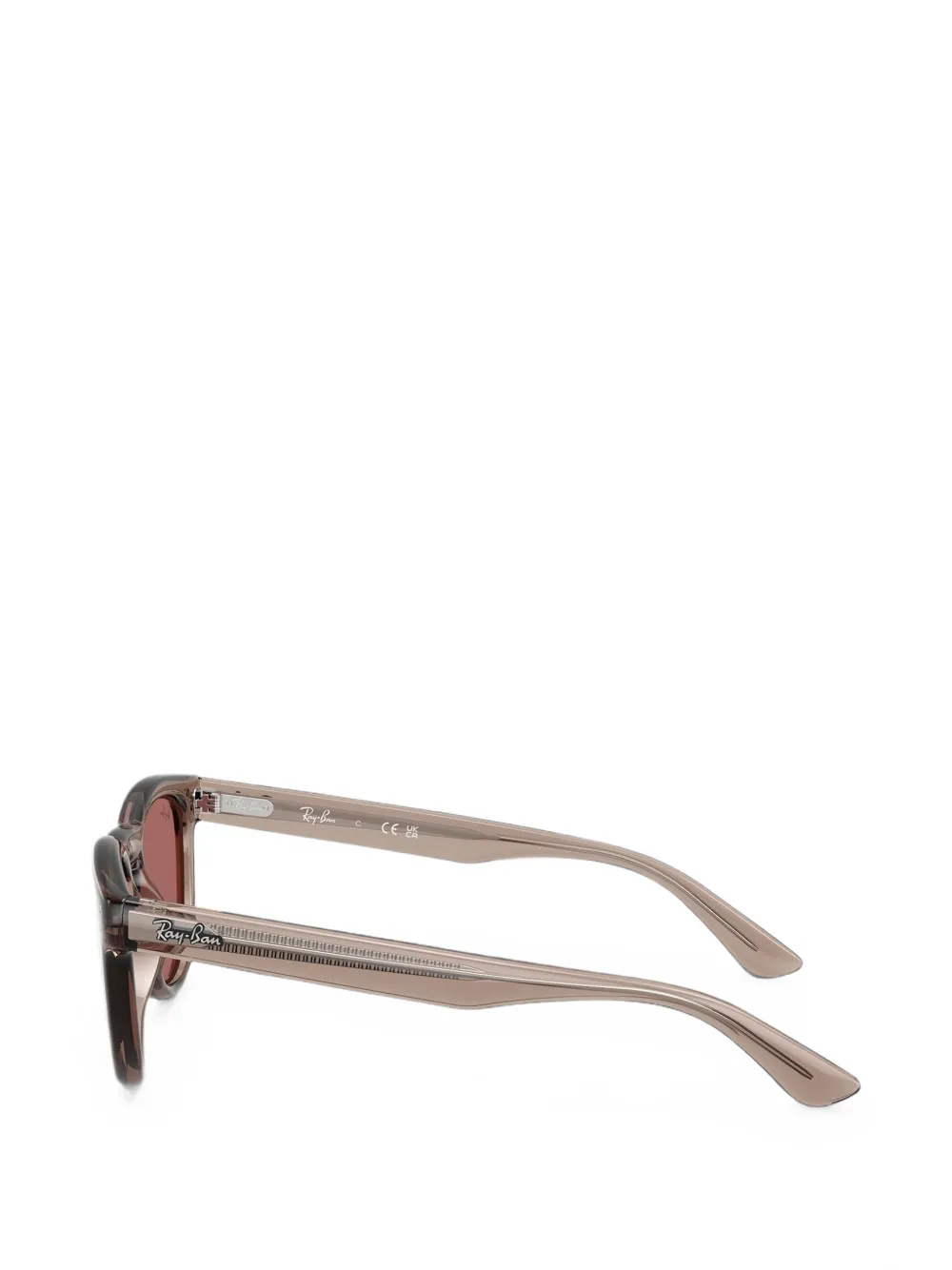 Ray-Ban Zonnebril met rond montuur Bruin