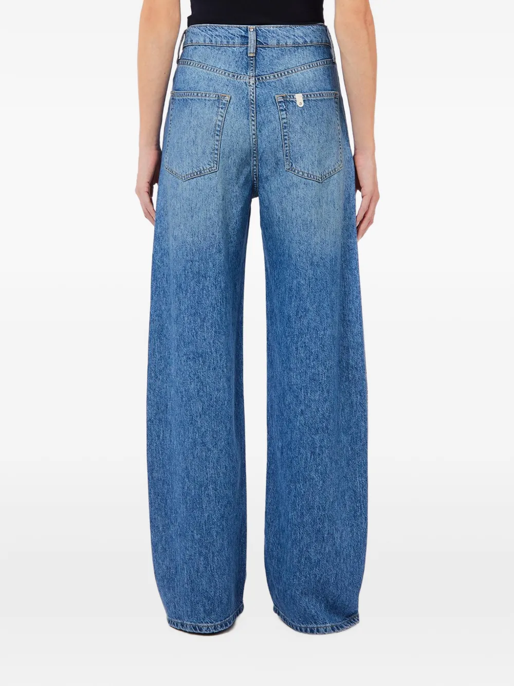 LIU JO Jeans met luipaard-print en verfraaid met stras Blauw