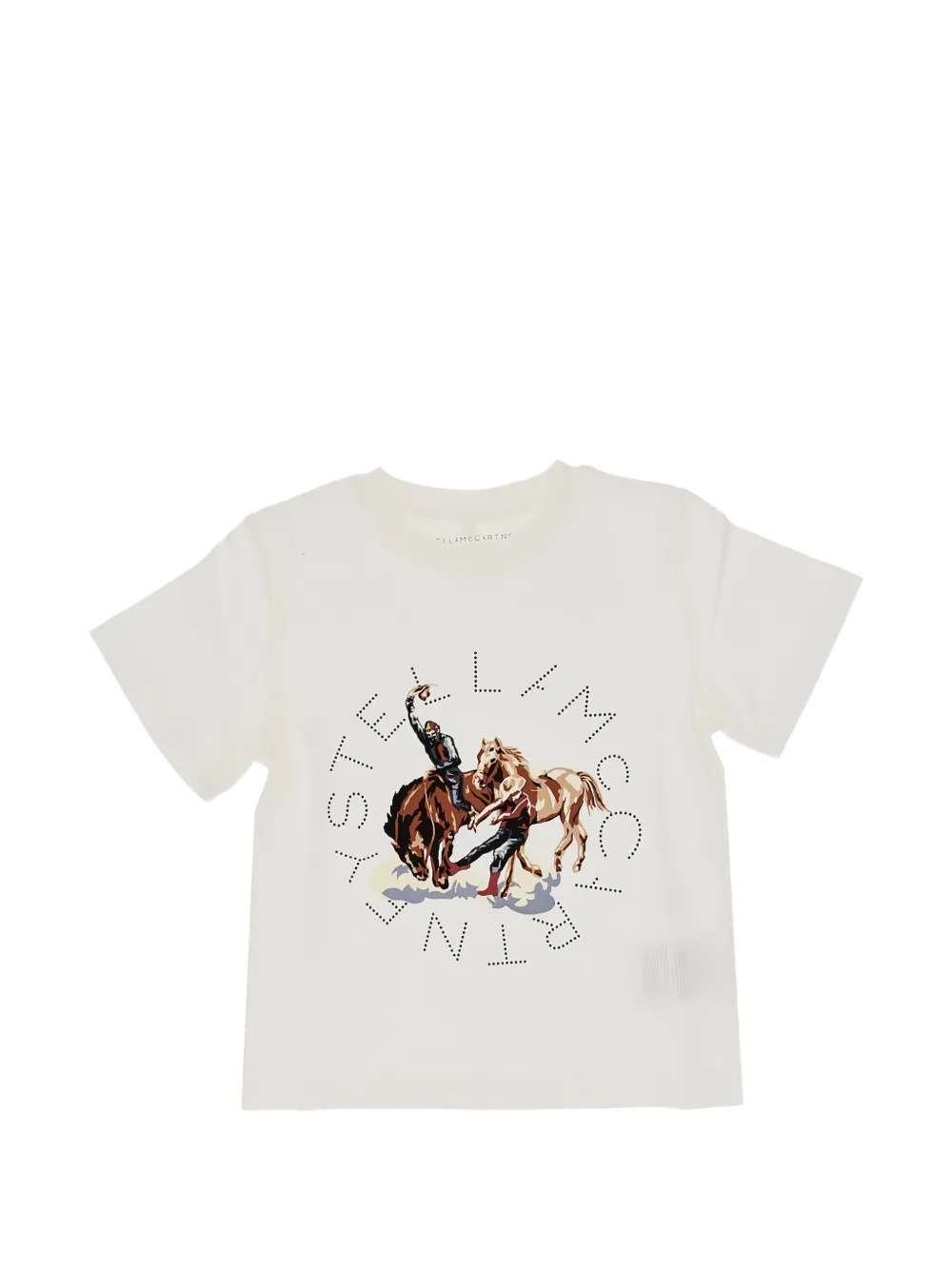 Stella McCartney Kids logo-print cotton T-shirt - Bianco