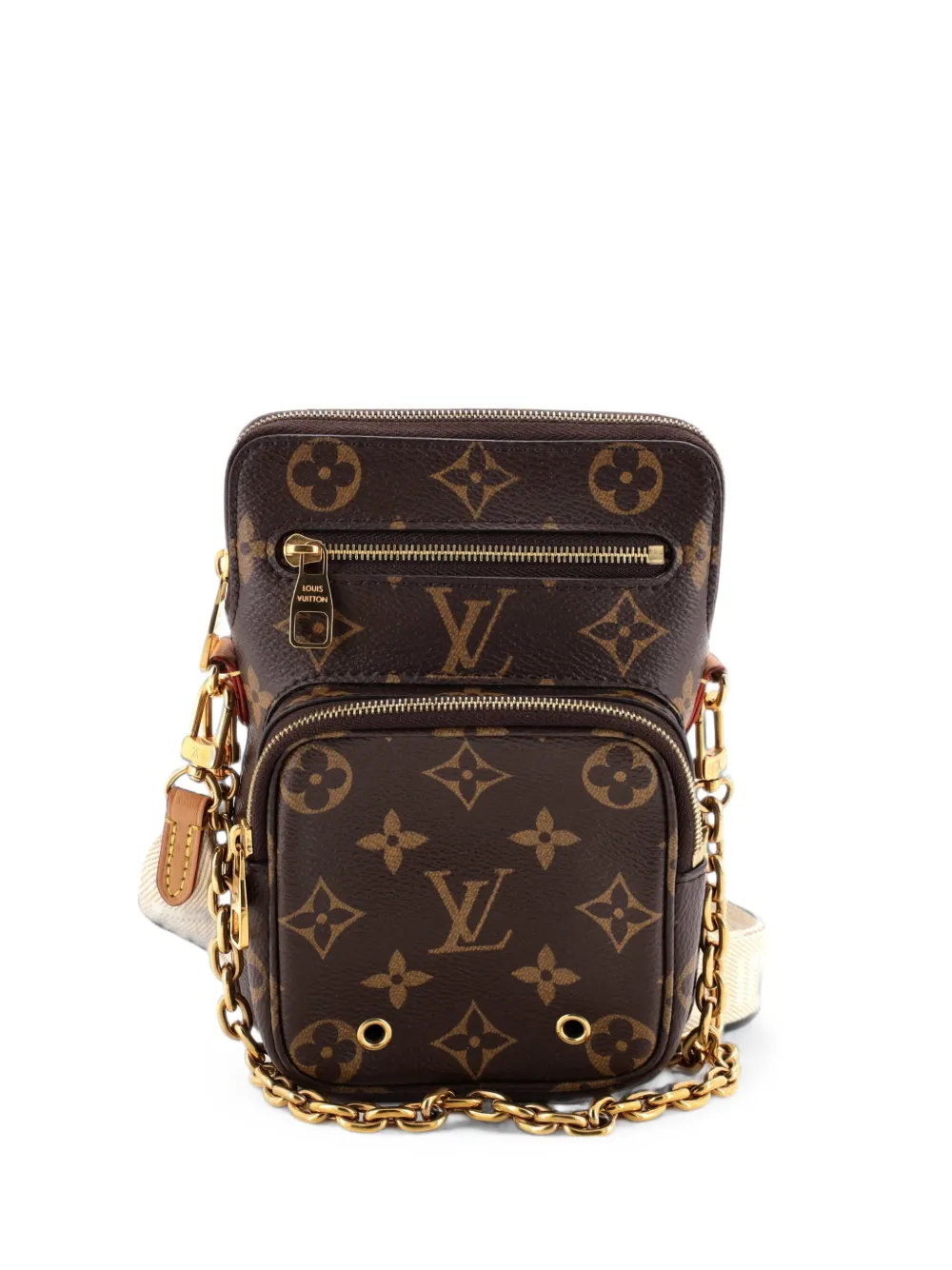 Louis Vuitton Pre-Owned Utility Phone Sleeve Bag Monogram Canvas crossbody bag - Marrone