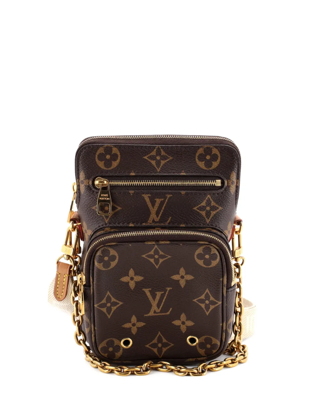 Louis Vuitton Pre-Owned Utility Phone Sleeve Bag Monogram Canvas crossbody bag - Marrone