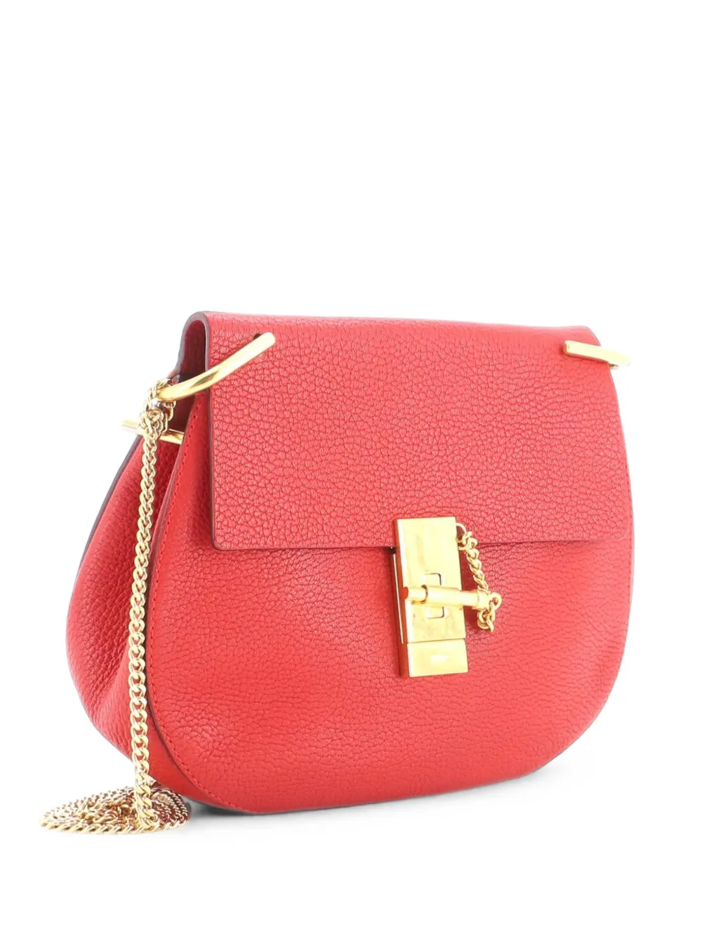Chloé Pre-Owned Drew Leather Small crossbody bag - Rosso