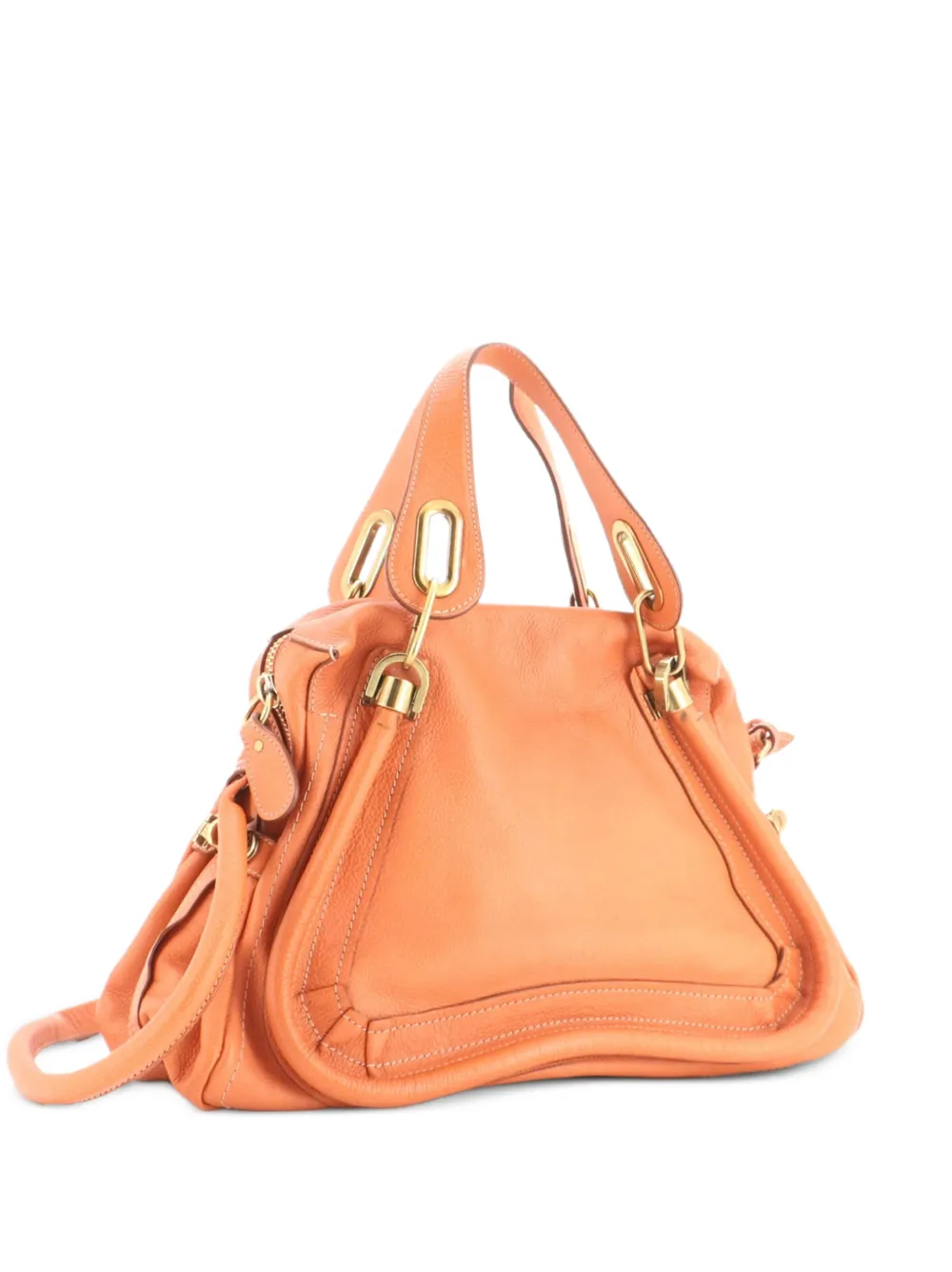 Chloé Pre-Owned sac à main Paraty médium en cuir - Orange Chloé Pre-Owned sac à main Paraty médium en cuir - Orange