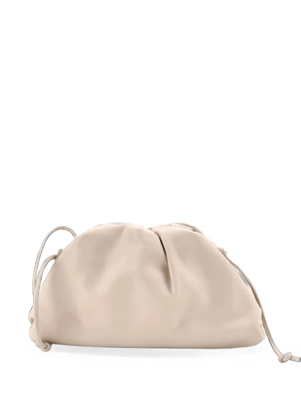 Bottega Veneta Pre-Owned The Pouch Leather Mini crossbody bag - Toni neutri
