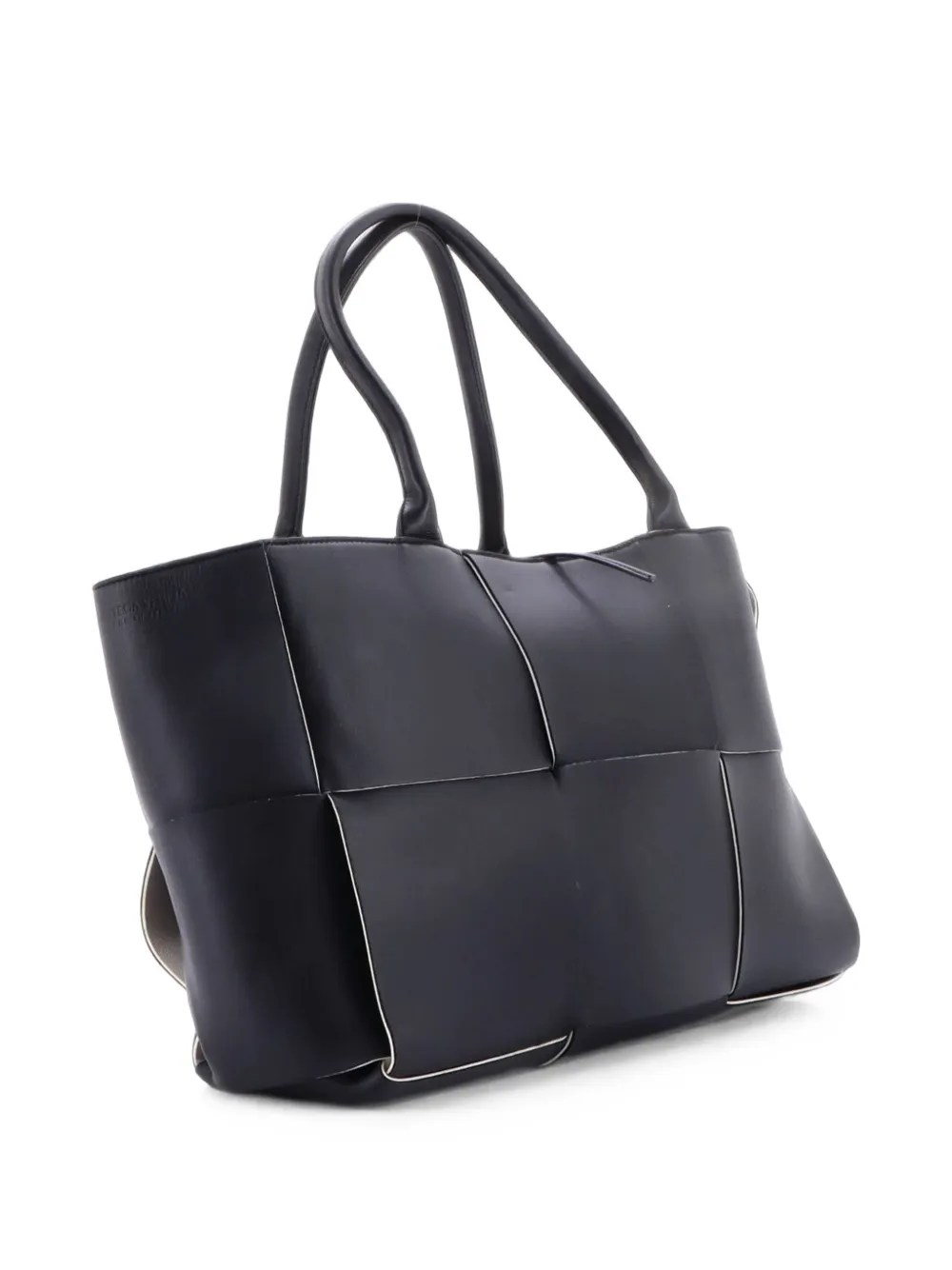 Bottega Veneta Pre-Owned Arco Maxi Intrecciato Leather Medium tote bag - Nero