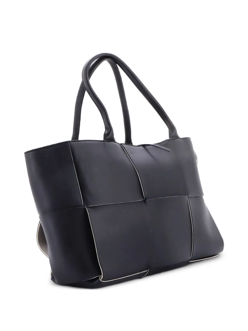 Bottega Veneta Pre-Owned Mittelgroßer Arco Maxi Intrecciato Tote Bag - Schwarz