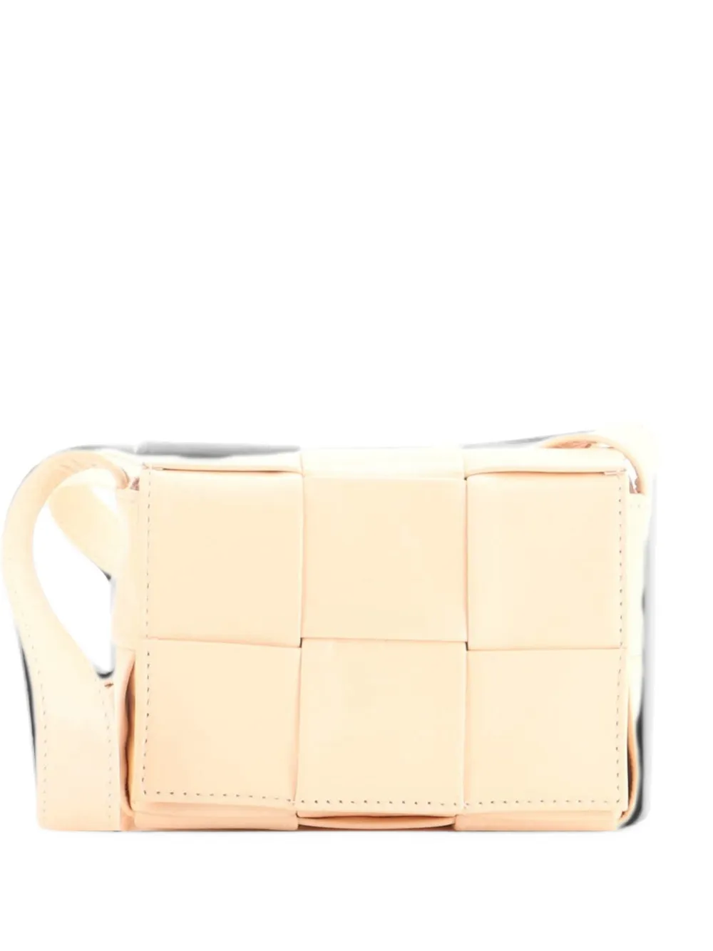 Bottega Veneta Pre-Owned Cassette Maxi Intrecciato Leather Candy crossbody bag - Rosa