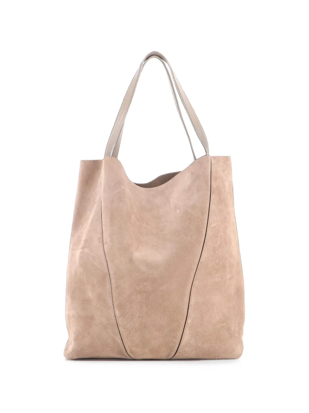 Chloé Pre-Owned Spin Suede Large tote bag - Marrone
