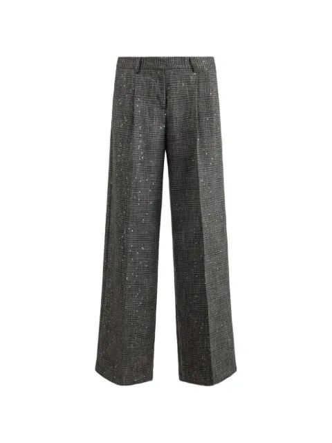 Gaëlle Paris sequin-embellished pleated trousers
