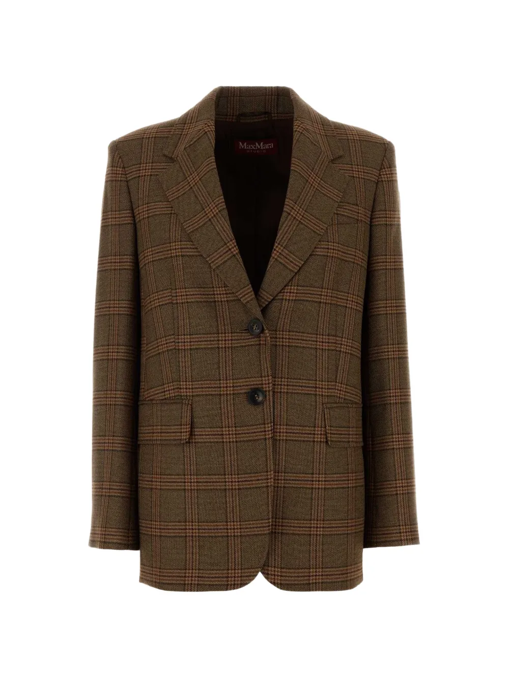 MMC STUDIO checked wool blazer