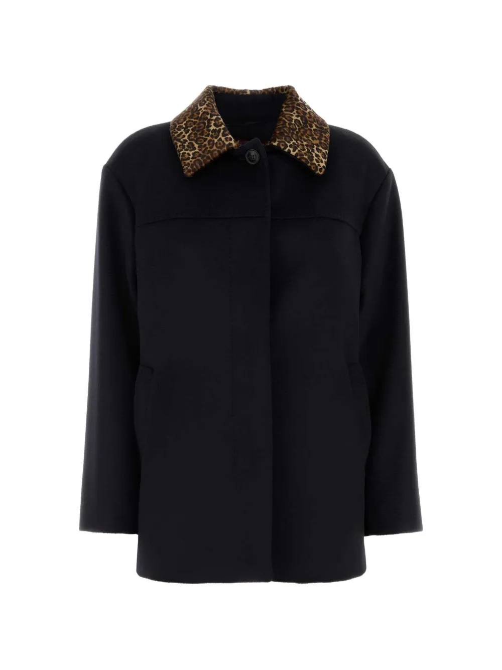 MMC STUDIO Calamo leopard-print collar coat